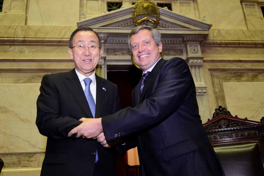 El Secretario General de las Naciones Unidas, Dn. Ban Ki-moon visitó la HCDN