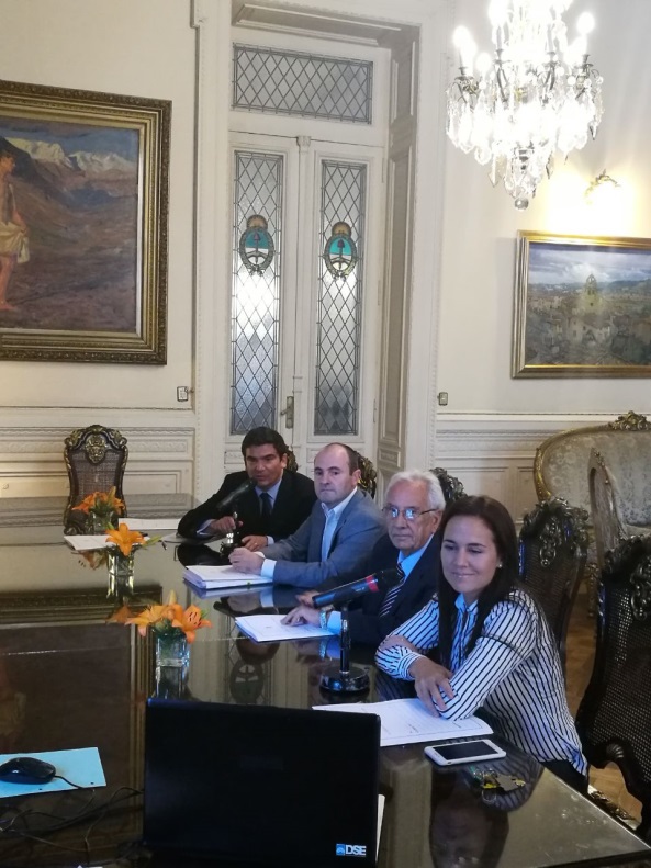 Videoconferencia entre Diputados y Senadores Nacionales y el Embajador Argentino en los Estados Unidos Mexicanos