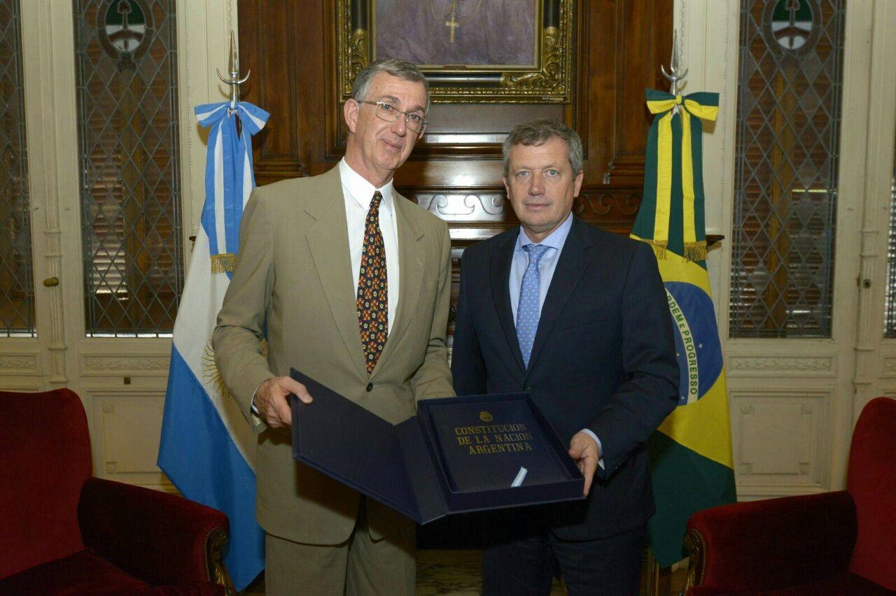 El Embajador de Brasil en la Argentina visitó al Pte de la H. Cámara de Diputados, Dr. Emilio Monzó