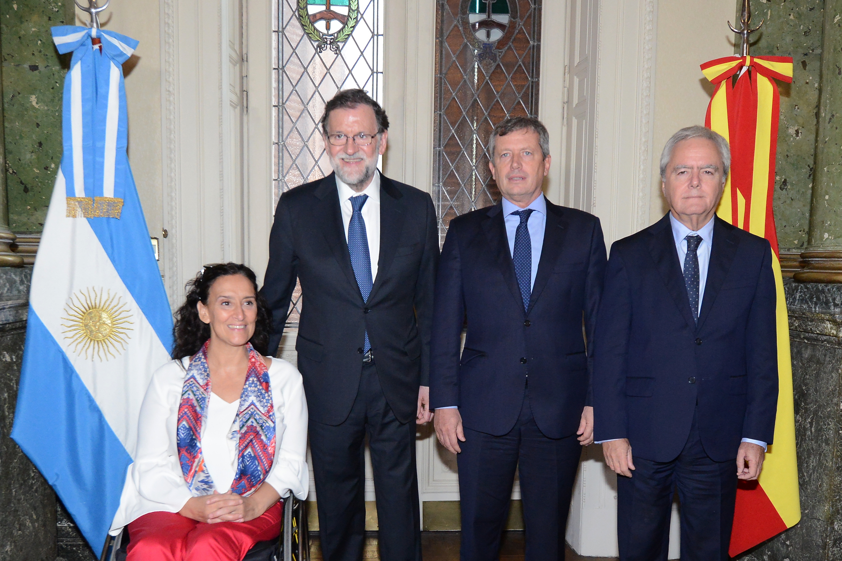 El Presidente español, Mariano Rajoy, fue recibido con honores en el H. Congreso de la Nación