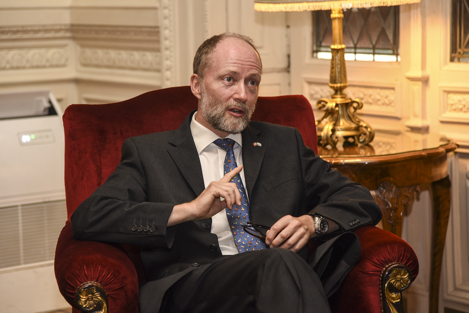 El Embajador danés en el país se reunió con el Presidente de la H. Cámara de Diputados de la Nación