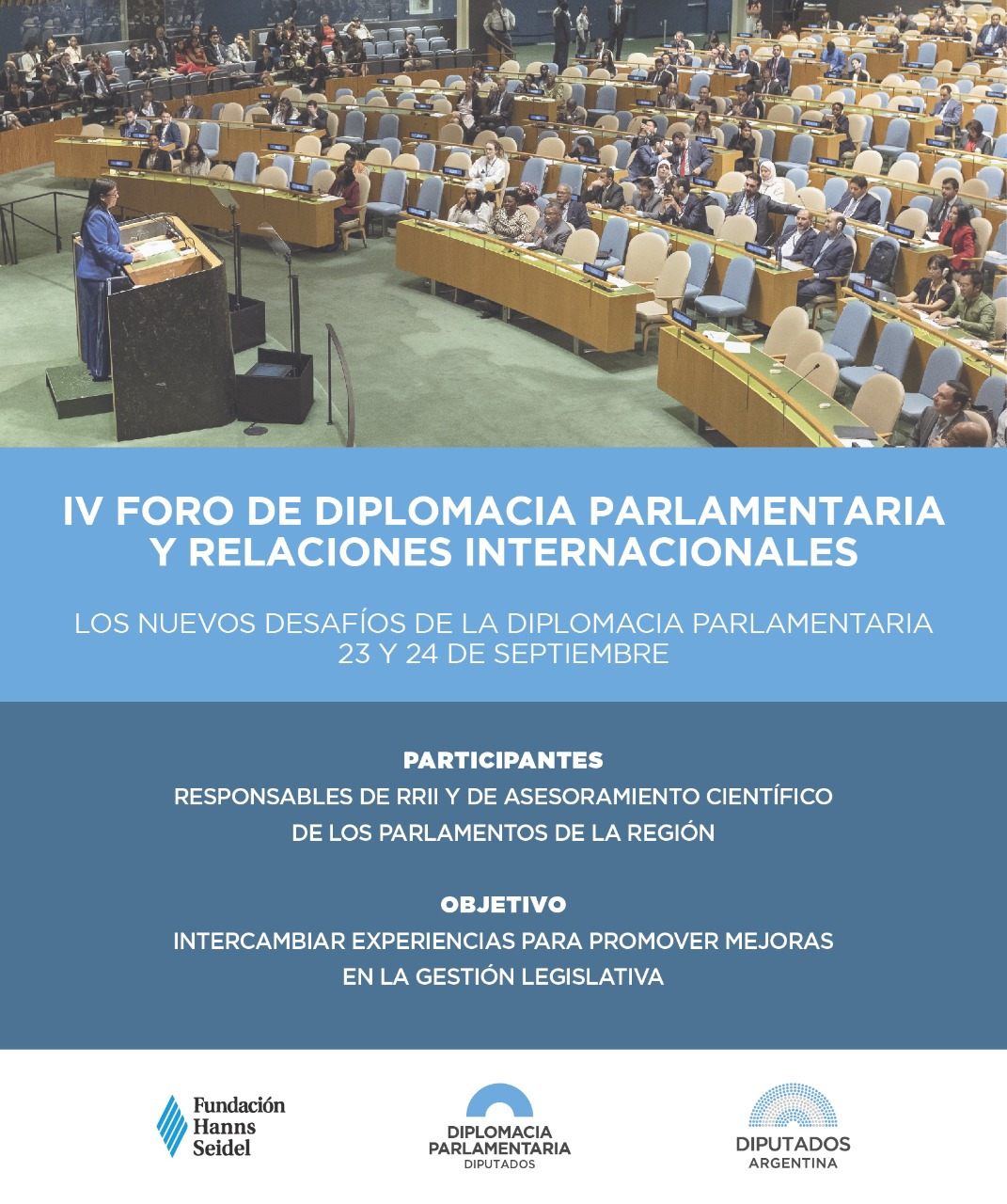 Diputados organizó el IV Foro de Diplomacia Parlamentaria y Relaciones Internacionales