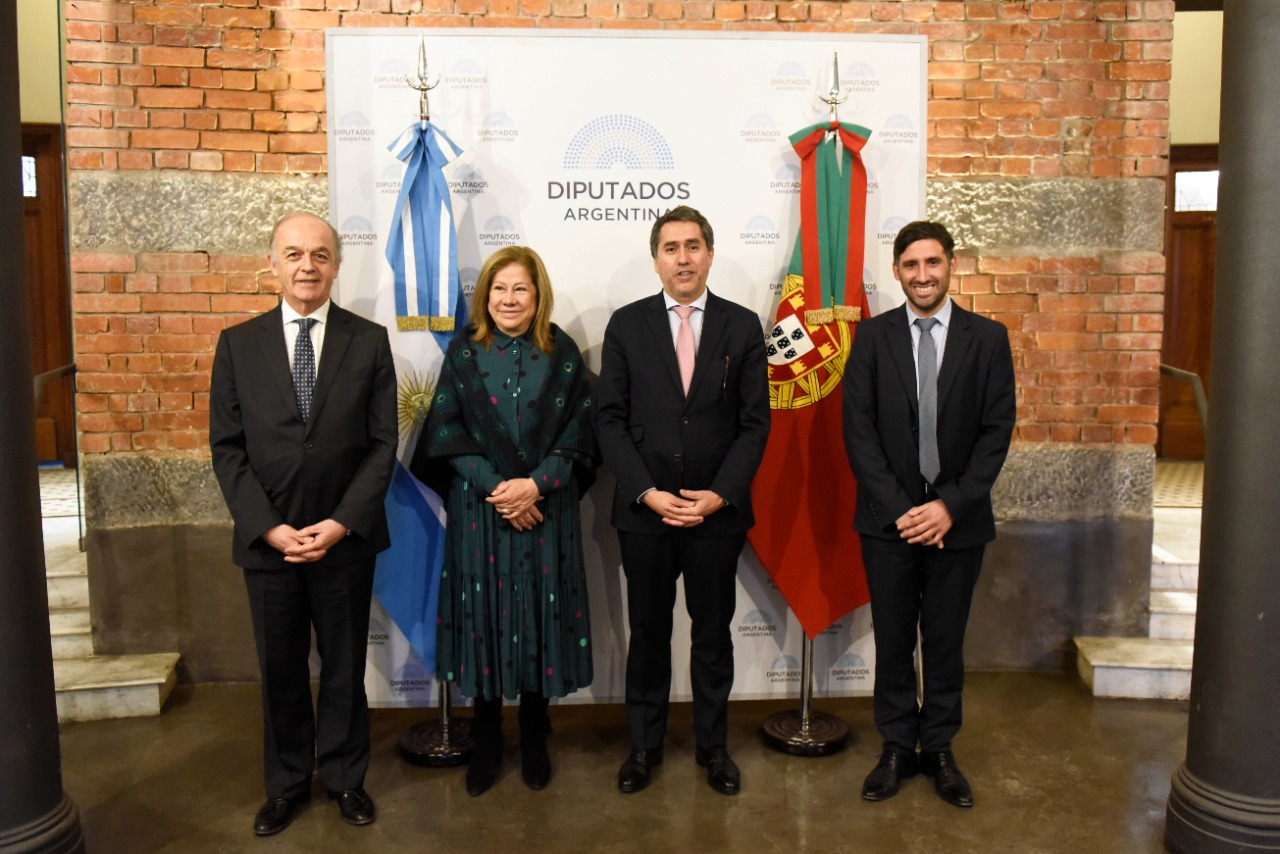 El vicecanciller portugués visitó Diputados para trabajar en la agenda de cooperación parlamentaria bilateral