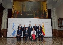 El Presidente español, Mariano Rajoy, fue recibido con honores en el H. Congreso de la Nación