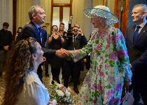 El Congreso recibió con honores a la Reina Margarita II de Dinamarca